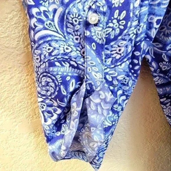 Half Button Up Blouse - Picture 3 of 4